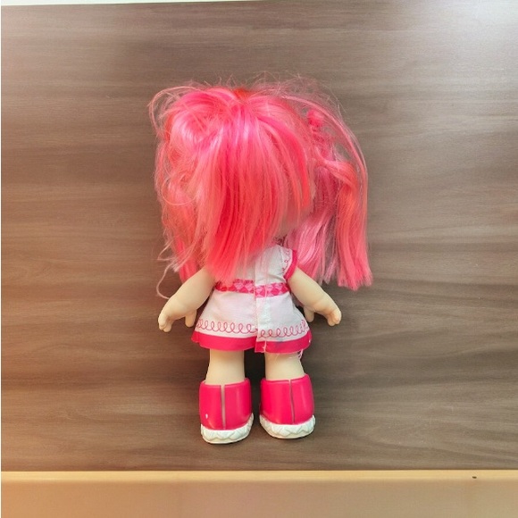 Kindi Kids 10" Doll Donatina Pink Hair Donut Dress Apron Pink Removeable Shoes - Picture 4 of 6